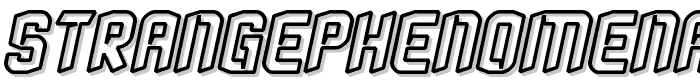 StrangePhenomena outlined font